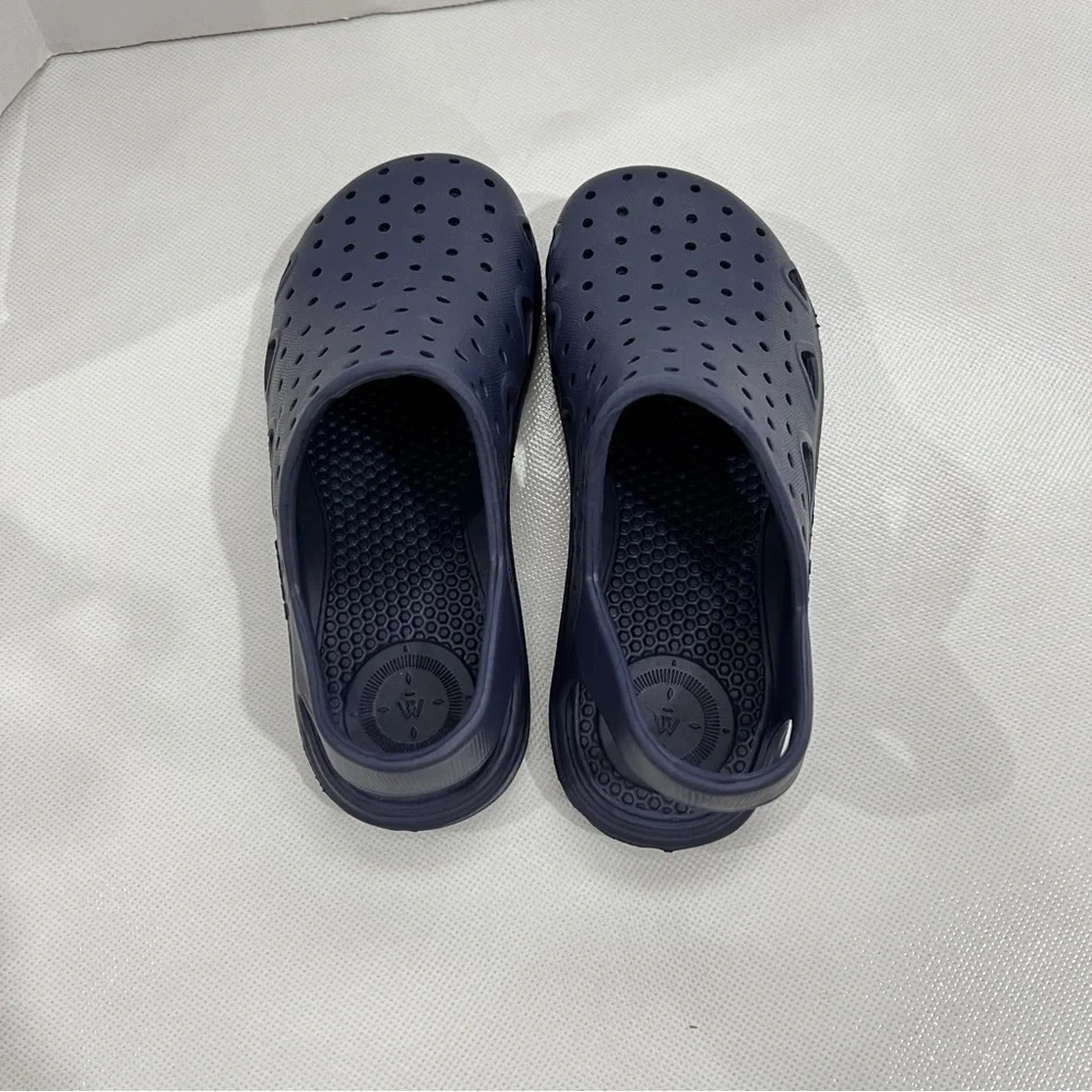 Totes Kids Solobounce Perforated Sandals Navy Blue Slip-On Clogs Kids Size 9-10